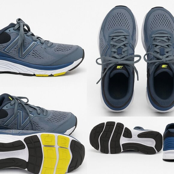 New Balance 840V5 Mens 9.5 4E WIDE Road Running Shoes M840LB5 Blue Gray - Picture 3 of 4